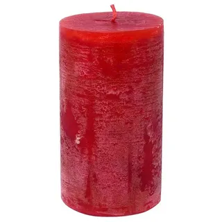 B&S Stumpenkerze Stumpenkerze rot 10 x Ø 6 cm rot
