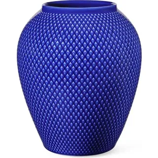 Lyngby, Vase, Rhombe Color vase mørk blå H16,5 cm (1x)