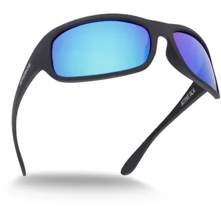 EREBOS Sonnenbrille Kategorie 4 – extra dunkle für Herren & Damen, polarisiert, verspiegelt Gletscherbrille CAT 4, UV 400, Brille für lichtempfindliche Augen - L