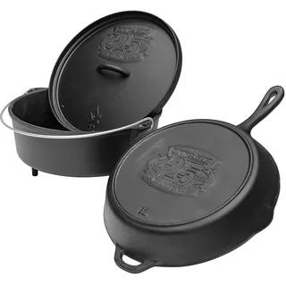 Camp Chef Classic Dutch Oven SDO-12 Deckel Pfanne 30 cm Grill Set Gusseisen