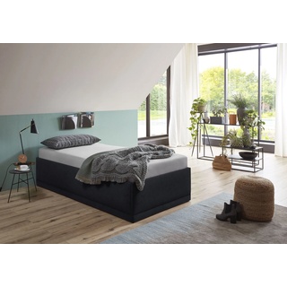 Polsterbett WESTFALIA SCHLAFKOMFORT "Texel" Betten Gr. Microfaser, Liegefläche B/L: 100 cm x 200 cm Betthöhe: 42 cm, Gewicht bis: 100 kg H3, Bonnell-Federkernmatratze, schwarz Polsterbett Polsterbetten ohne Bettkasten mit Betten Komforthöhe Zierkissen, bei Ausführung Matratze
