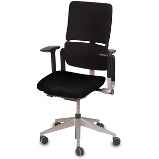 TexDeko Bezug für Bürostuhl - Husse für Bürodrehstuhl & Schreibtischstuhl, Chefsessel, Bürosessel one Size fits All (schwarz)