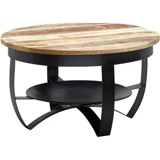 KADIMA DESIGN Kadima Rund Braun Mangoholz 60 x 34 cm