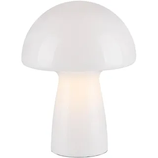 Paul Neuhaus Tischlampe H 29 cm FUNGO, Weiß - Glas
