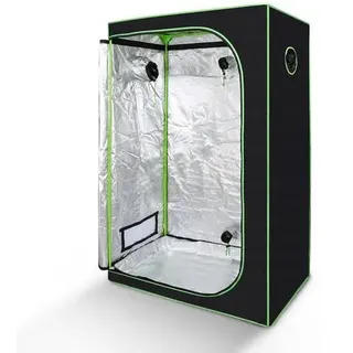 Growbox aus 600D Oxford-Gewebe, reißfest, feuerhemmend, für Kräuter Gemüse und Obst 120x60x180cm