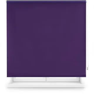 Blindecor Premium Verdunkelungsrollo nach Maß | Violett | 130 x 220 cm (Breite x Höhe) Stoffgröße 127 x 215 cm | Verdunkelungsrollo mit 38 mm Rohr, robuster und eleganter