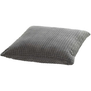 La Vida Bodenkissen Grau, XXL 70x70 cm, Bezug mit Leichter Struktur, weich, Bequeme 100% Polyester-Füllung, hochwertig verarbeitet für Boden, Sofa, Sessel & Betten