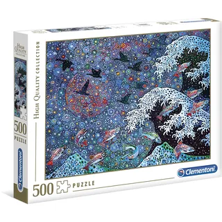 Clementoni 35074 Tanze mit den Sternen – Puzzle 500 Teile, buntes Geschicklichkeitsspiel für die ganze Familie, Erwachsenenpuzzle ab 9 Jahren, 25.4 x 34.4 x 4.6