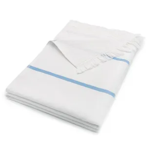 ZOLLNER Strandtuch, Mikrofaser (1-St), 90 x 160 cm, 100% Baumwolle blau|weiß