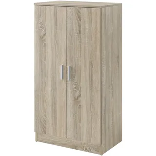 [en.casa] Schuhschrank 108x55x35 cm Eichenoptik