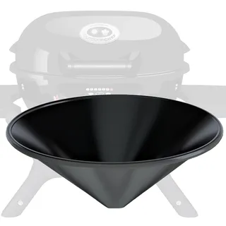 OUTDOORCHEF Ersatzteil Trichter für 420er Gas Kugelgrill [Flammschutz] 1 Stück, UNTERE HÄLFTE / UNTERER KEGEL, Kugelgrill Outdoorchef Gas Grill emailliert, ⌀ 20 cm, Metall, Schwarz
