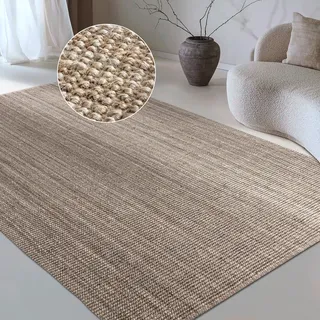 OTTO home Teppich OTTO HOME "Avot Juteteppich", braun (graubraun), B:190cm H:10mm L:280cm, Jute, Teppiche, Teppich, 100% Jutefaser, Läufer, Esszimmer, Wohnzimmer, Skandi