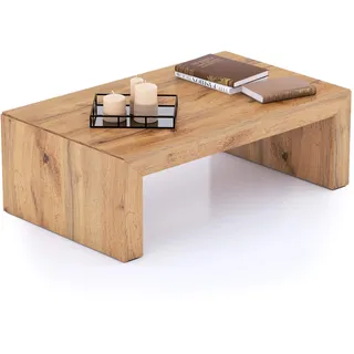 MOBILI FIVER, Angelica Couchtisch, rustikale Eiche, Made In Italy