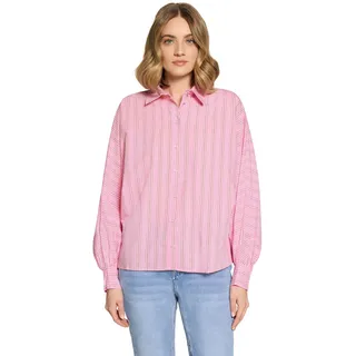 Cartoon Druckbluse Oversize-Bluse Pink 40