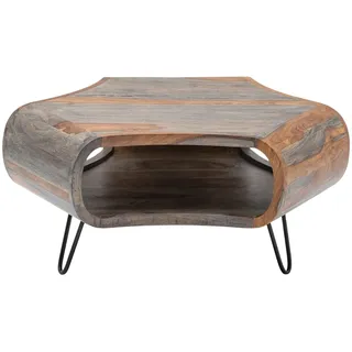 Riess-Ambiente Retro Couchtisch Grau Palisander 70 x 38 cm