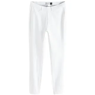 Next Jeansleggings Verkürzte Denim-Leggings aus Jersey, Kurzgröße (1-tlg) weiß 16 (GB: 4 Petite)