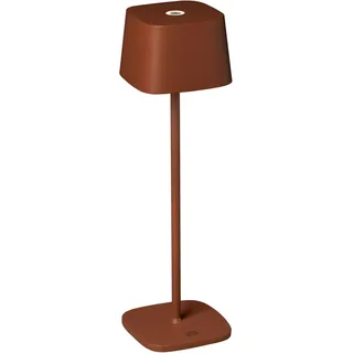 LED Tischleuchte KONSTSMIDE "Capri" Lampen Gr. Ø 10 cm Höhe: 36 cm, orange (terrakotta) Tischlampen Capri USB-Tischl. terrakotta, 27003000K, dimmbar, eckig