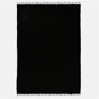 THEKO Teppich  Happy Co , schwarz , Baumwolle , Maße (cm): B: 160 H: 0,5