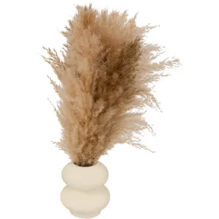 Atmosphera Createur d ́interieur Keramikvase, Beige, Keramik, 42 cm, Dekoration, Vasen, Keramikvasen