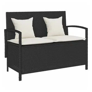 vidaXL Gartenbank 114 x 57 x 87 cm Schwarz
