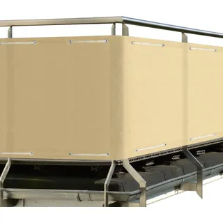Sol Royal Balkonverkleidung 90 x 500 cm Creme Polyethylen