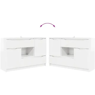 vidaXL Sideboard 100 x 30 x 65,6 cm Weiß
