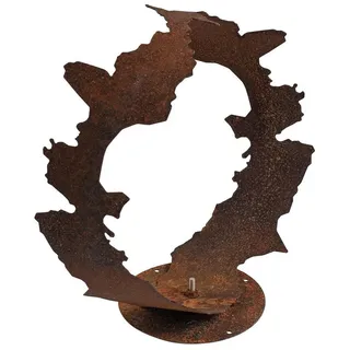 Estexo Dekofigur Gartendeko Edelrost Skulptur Gartenskulptur Rost Figur Dekoration Deko 38 cm