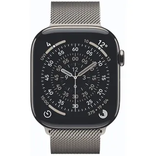 Apple Watch Series 11 GPS + Cellular 46mm Natural Titanium Milanese Loop natural M/L