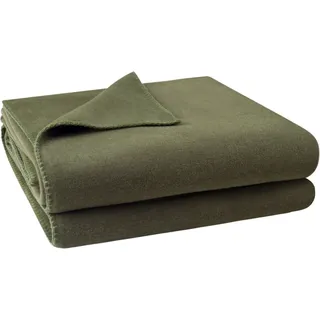 Zoeppritz Soft-Fleece Kuscheldecke 110 x 160 cm Grün
