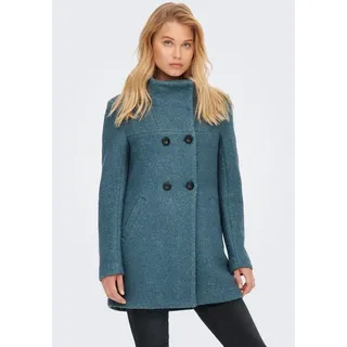 ONLY Langjacke ONLNEWSOPHIA WOOL COAT OTW CC Materialmix blau S (36)