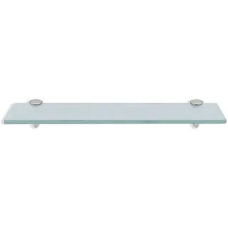 EINFEBEN Glas Wandregal Mattglas, Glasregal mit 8mm ESG Sicherheitsglas und Halterung, perfekt geeignet als Duschregal/Badablage/Glasablage für Bad, Küchen,Balkon, Verschiedene Größen (30x10x0.8 cm)