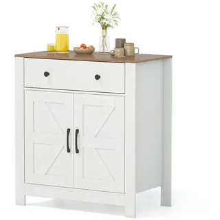 Costway Buffetschrank mit Arbeitsplatte 0 x 0 x 0 Weiß