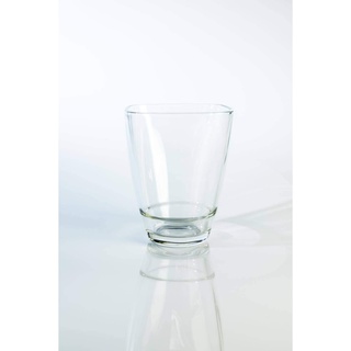INNA-Glas Eckige Vase Yule aus Glas, klar, 17x13x13cm - Blumenvase - Tischvase