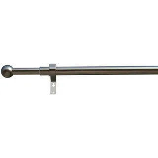 INDEKO Vorhangstange Formentor 1-läufig Ø 16 mm 120 cm Silber