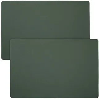 Erwin Müller Platzset Tischset "Lagoa" 2er-Pack, abwaschbar Uni grün