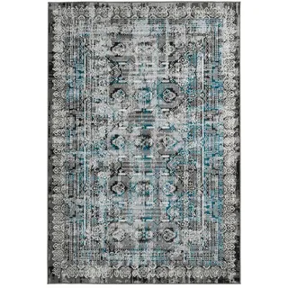 Kayoom Vintage-Teppich Ariya, Blau, Textil, orientalisch, rechteckig, 80x150 cm, Oeko-Tex® Standard 100, Teppiche & Böden, Teppiche, Vintage-Teppiche