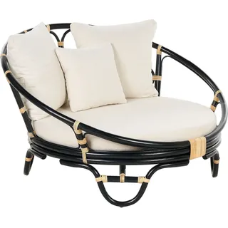 Beliani ROSSANO Sonneninsel schwarz/beige