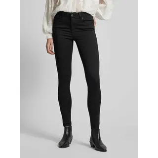 Skinny Fit Jeans im 5-Pocket-Design Modell 'LUX', Black, M/32