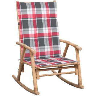 vidaXL Schaukelstuhl 1 x 1 x 1 cm rot