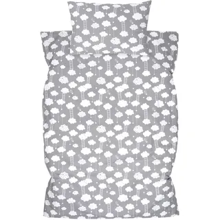 Amilian Kinderbettwäsche 100x135 Baby Bettwäsche Set Größe Babybettwäsche 135x100 mit Kissenbezug 40x60 100% Baumwolle Babybett Kinderbettwäsche 100x135 Jungen Mädchen Bettwaesche