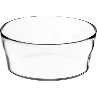 KADAX Glasschale, Salatschüssel, runde Glasschüssel, 19 cm Durchmesser, tiefe Schale für Obst, Salat, Süßigkeiten, stapelbare Obstschale, große Salatschale, Tischdeko, transparent