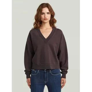 G-Star Washed Loose V Sweatshirt Braun XS