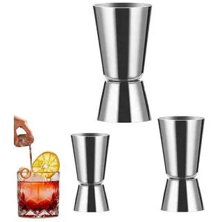 3 Stück Cocktail Messbecher Cocktail Zubehör Cl Messbecher Cocktail Set Barmaß Bar Zubehör Kerafactum Edelstahl Mixbecher Portionierer Jigger Mass