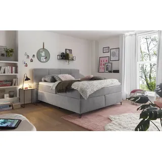 Set One by Musterring Boxspringbett Fairfield 180 x 200 cm Stoff Dove