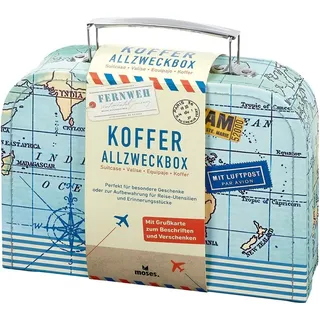 Moses Fernweh Koffer Allzweckbox 20 x 15,3 x 6 cm 1-tlg. blau