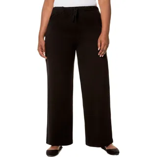 Ulla Popken Damen große Größen Übergrößen Plus Size Marlenehose, Jersey, Elastikbund, bis Gr. 66/68 701138 - 45W / 30L
