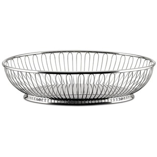 Alessi Obstschale, 18/8 Edelstahl, (Packung) silberfarben