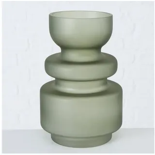 BOLTZE Dekovase Vase Bodena, 25 cm hoch, Glas lackiert, Dunkelgrün, 2019116
