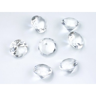 20 Diamanten Dekosteine 20mm diamantklar Tischdeko Hochzeit Kommunion Partydekoration