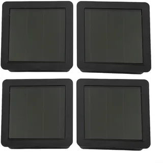 Sawhamale Solarleuchte Ersatz oben quadratische Außenleuchten Solarpanel Kunststoff Lampenabdeckung mit Schalter und AA-Batterie Warmweiß oder buntes LED-Panel für Outdoor-Gartenlaternen 7,1 cm (4